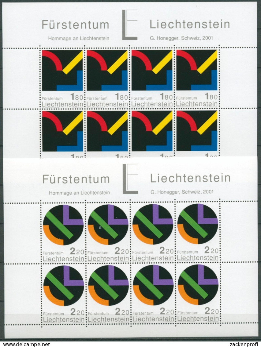 Liechtenstein 2001 Zeitgenössische Kunst Kleinbog. 1281/82 K Postfrisch (C13779) - Blokken