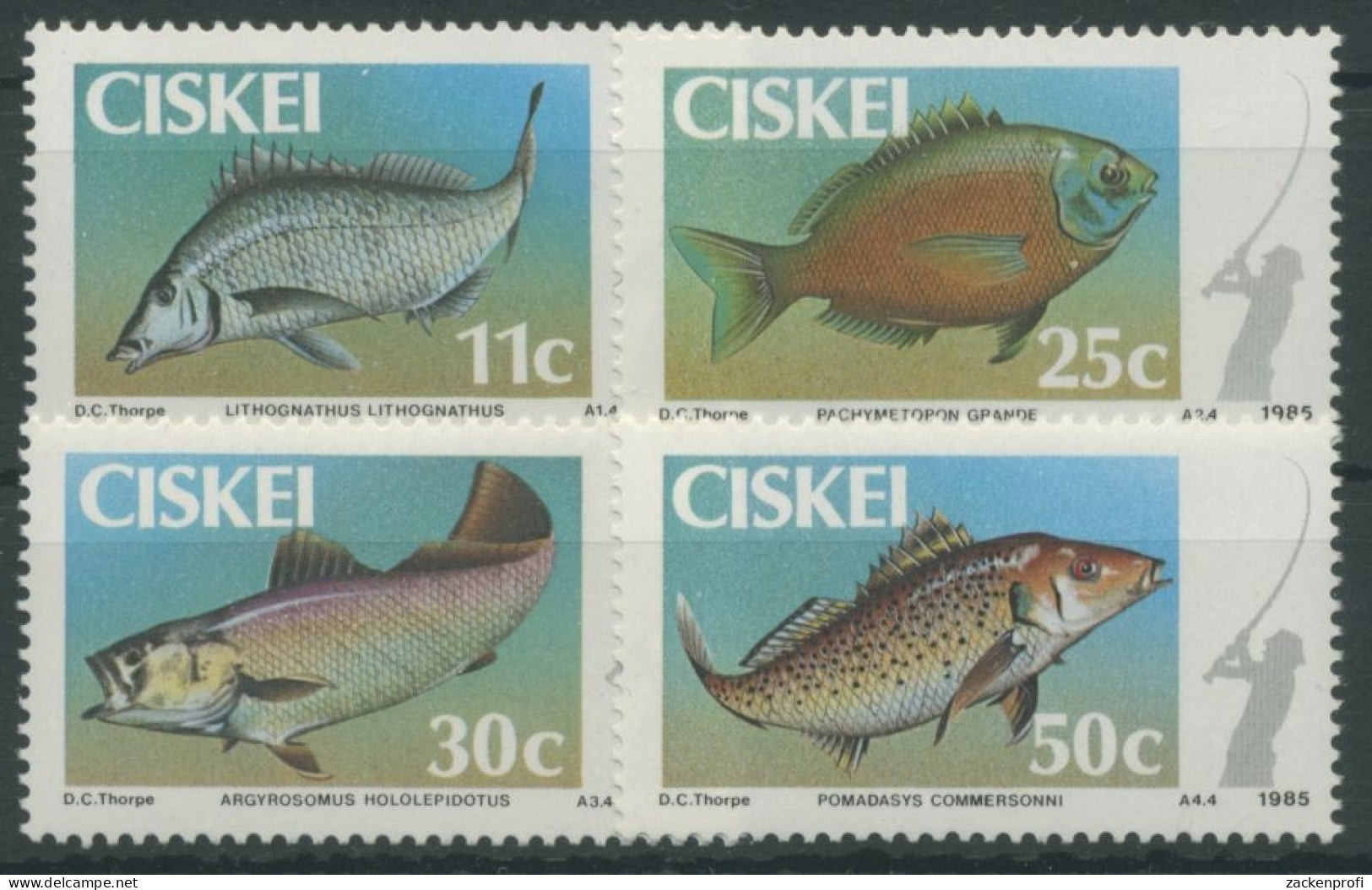 Ciskei 1985 Fische Angeln 70/73 Postfrisch - Ciskei