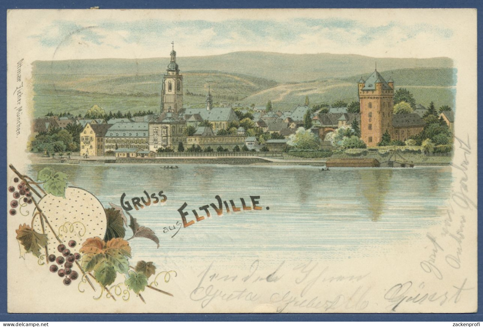 Gruss Aus Eltville Kurfürstliche Burg, Gelaufen 1902 (AK3022) - Eltville