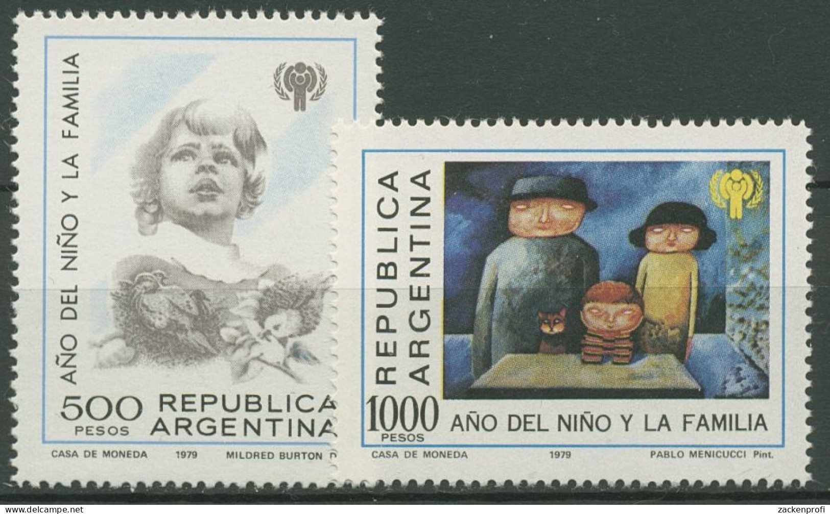 Argentinien 1979 Jahr Des Kindes Zeichnungen 1427/28 Postfrisch - Unused Stamps