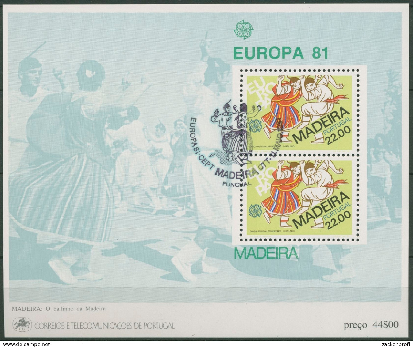 Portugal - Madeira 1981 Europa CEPT Folklore Block 2 Gestempelt (C90971) - Madeira