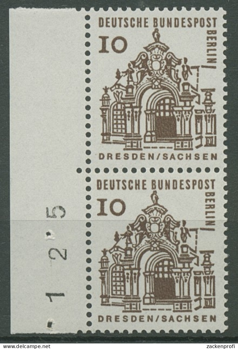 Berlin 1964/65 Kleine Bauwerke Mit Bogenzählnummer 242 BZN Postfrisch - Ungebraucht