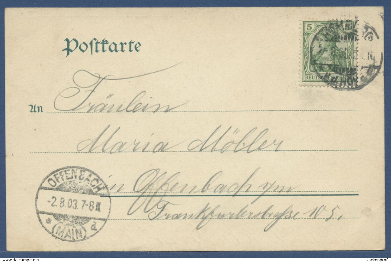 Homburg V. D. Höhe Kurgarten Kurhaus, Gelaufen 1903 (AK3026) - Bad Homburg