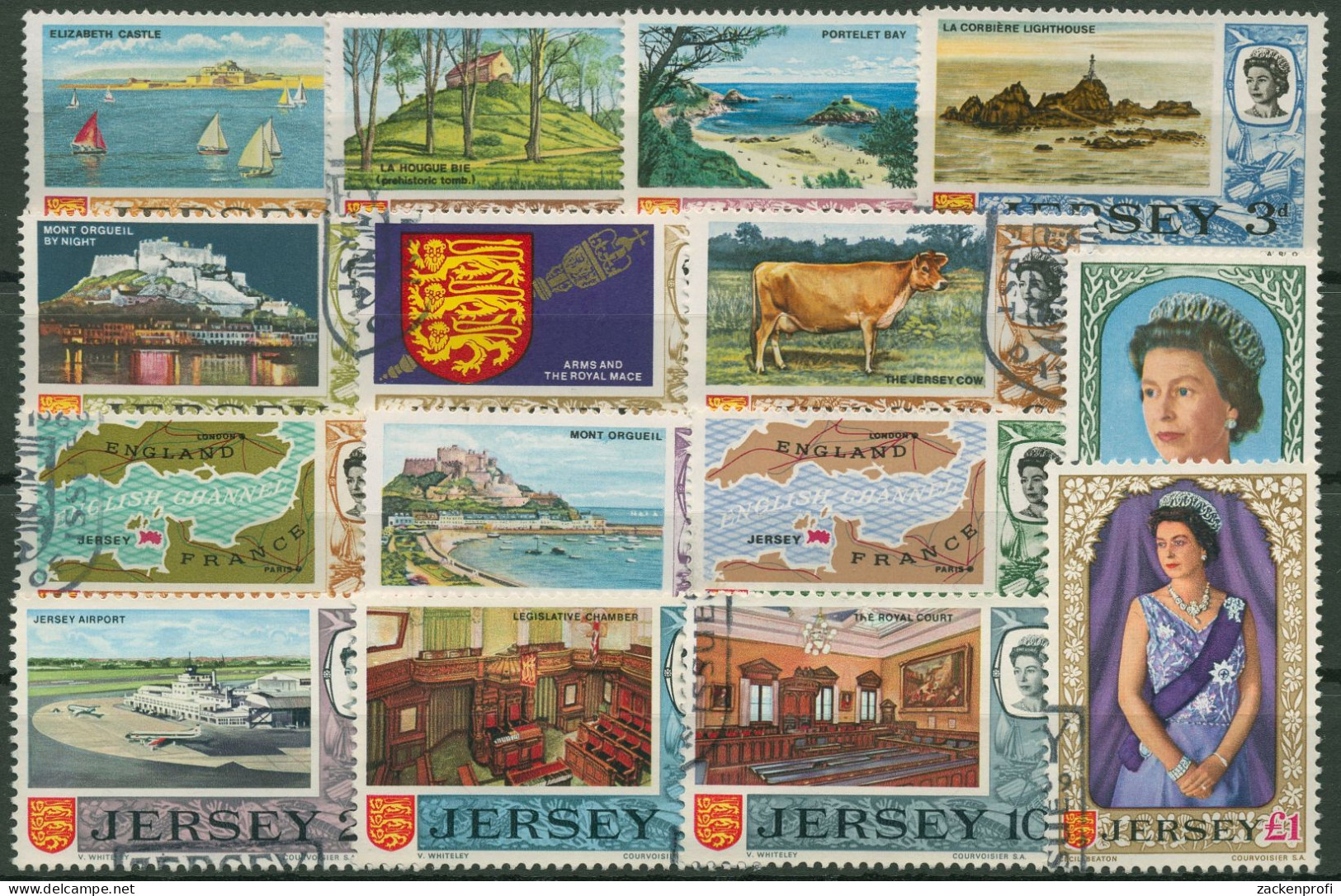 Jersey 1969 Landestypische Motive 7/21 Gestempelt - Jersey