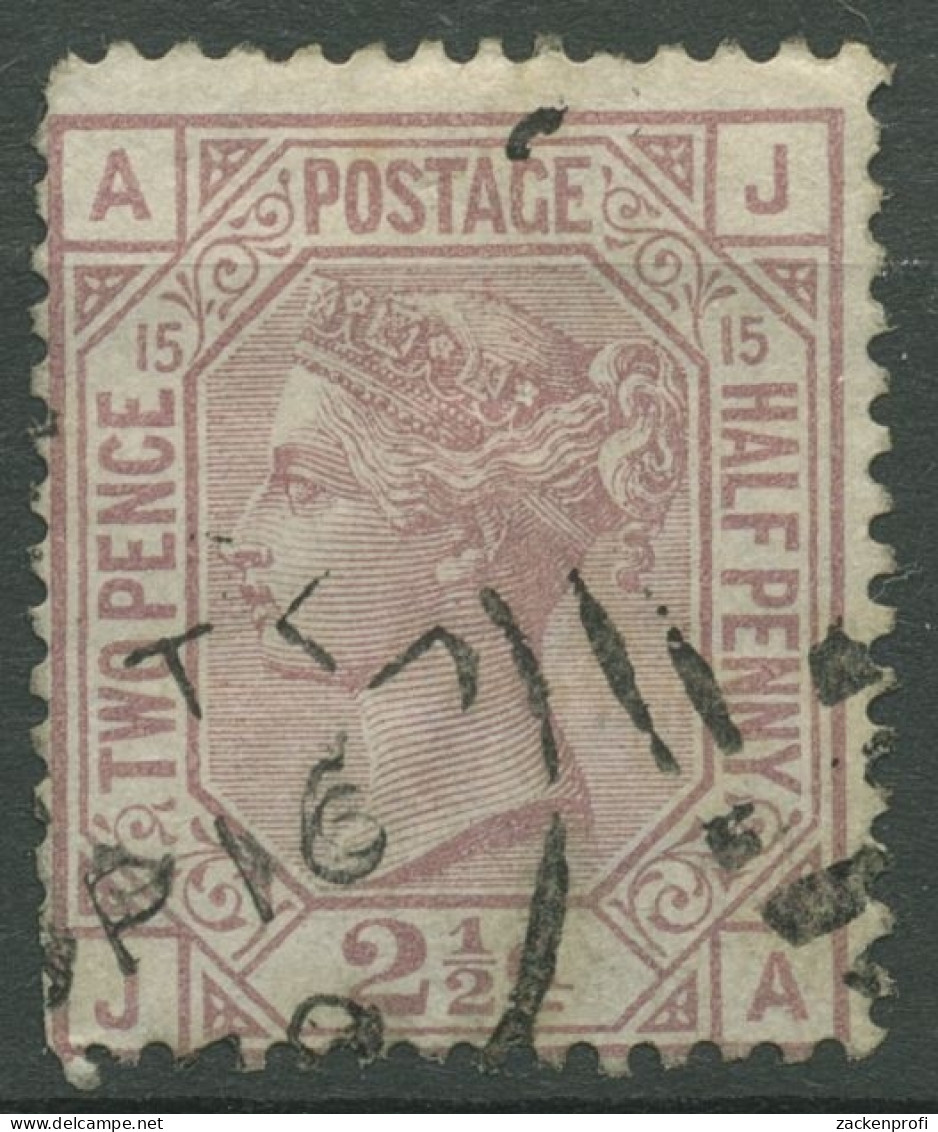 Großbritannien 1876 Königin Victoria 2 1/2 Pence, 47 Platte 15 Gestempelt - Usati