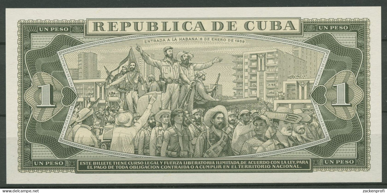 Kuba 1 Peso 1982, KM 102 B Kassenfrisch (K441) - Cuba