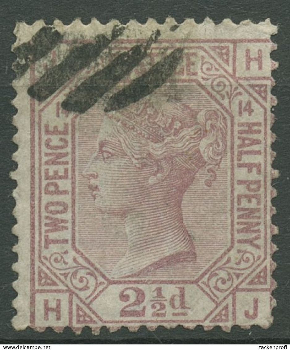 Großbritannien 1876 Königin Victoria 2 1/2 Pence, 47 Platte 14 Gestempelt - Usati