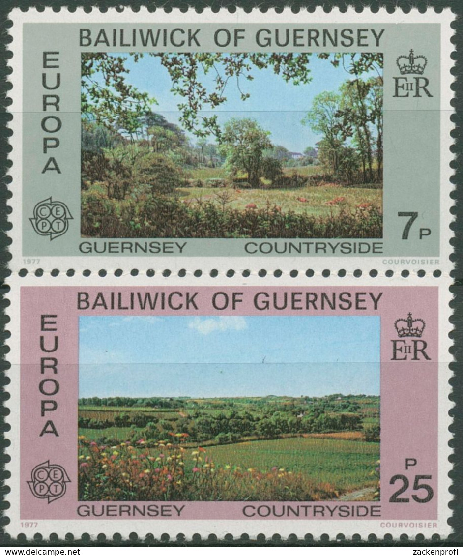 Guernsey 1977 Europa CEPT Landschaften 147/48 Postfrisch - Guernesey