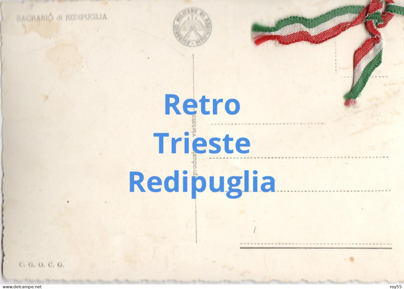 Militari  Cartolina Militare Commemorativa Pellegrinaggio Di Reduci E Combattenti A Trieste E Redipuglia 1956 (v.retro) - Other & Unclassified