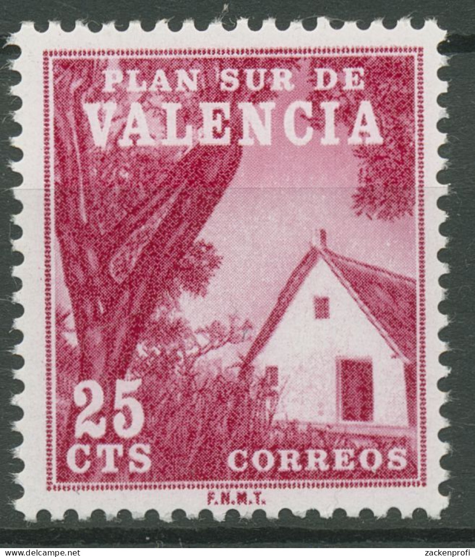 Spanien 1964 Zwangszuschlagsmarken Valencia Valencianische Hütte Z 2 Postfrisch - Unused Stamps