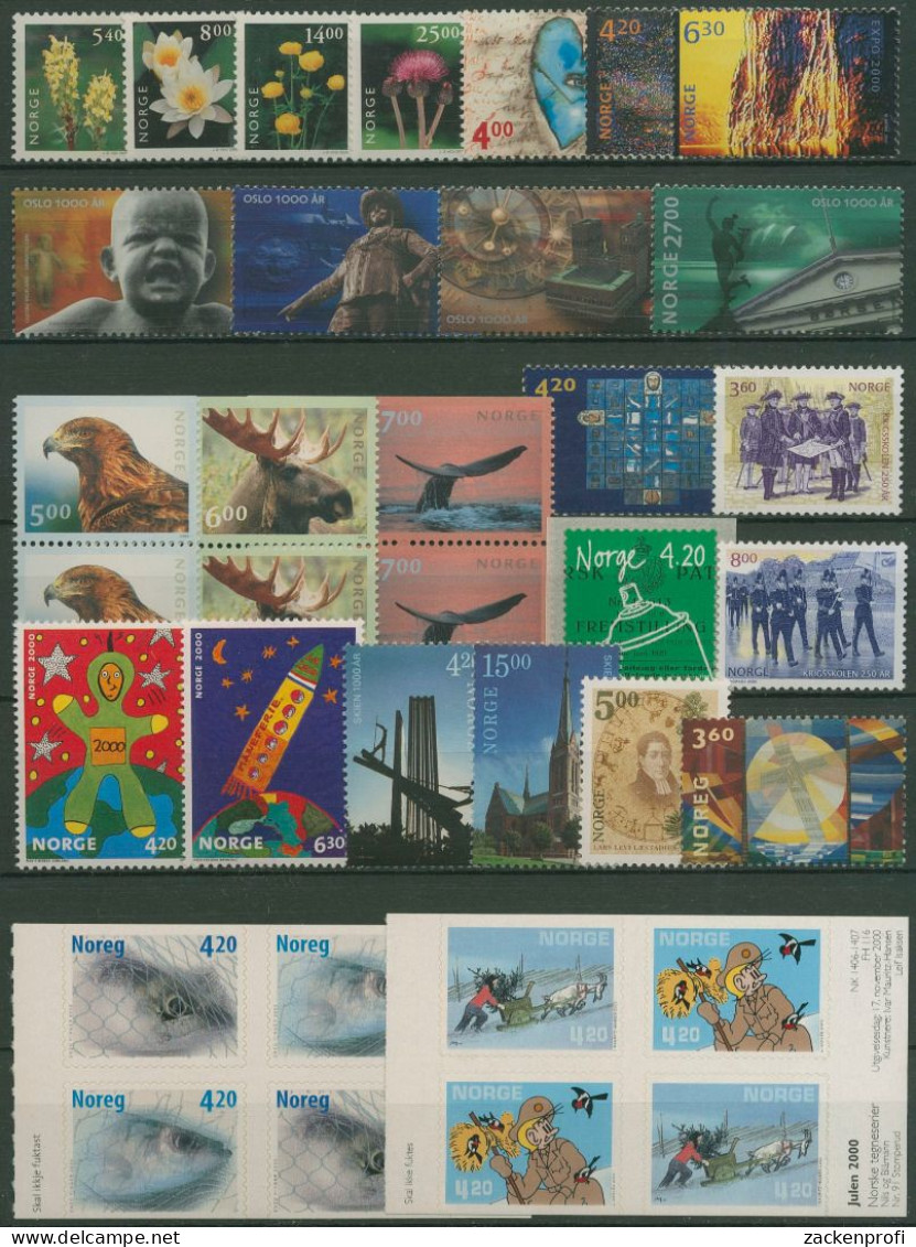 Norwegen 2000 Jahrgang Komplett 1337/65 Postfrisch (SG60317) - Ganze Jahrgänge