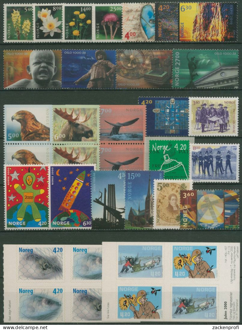 Norwegen 2000 Jahrgang Komplett 1337/65 Postfrisch (SG60317) - Años Completos