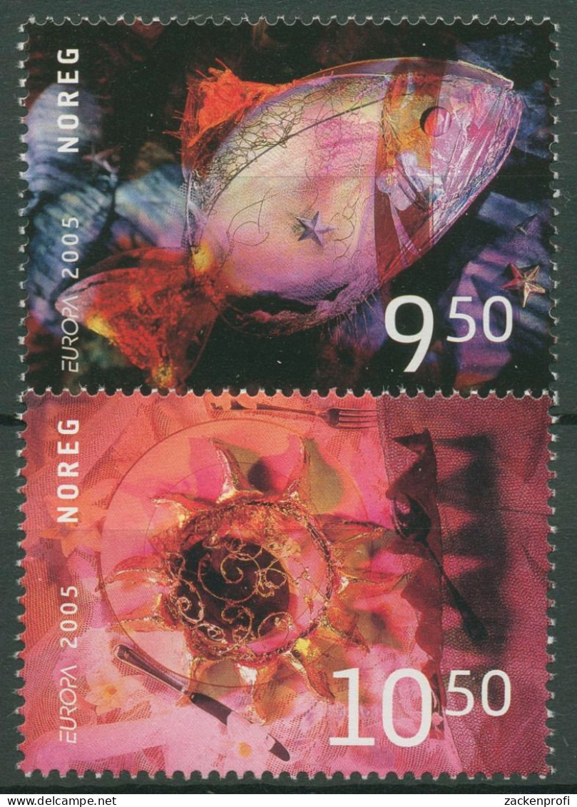 Norwegen 2005 Europa CEPT Gastronomie Fisch 1548/49 Postfrisch - Unused Stamps