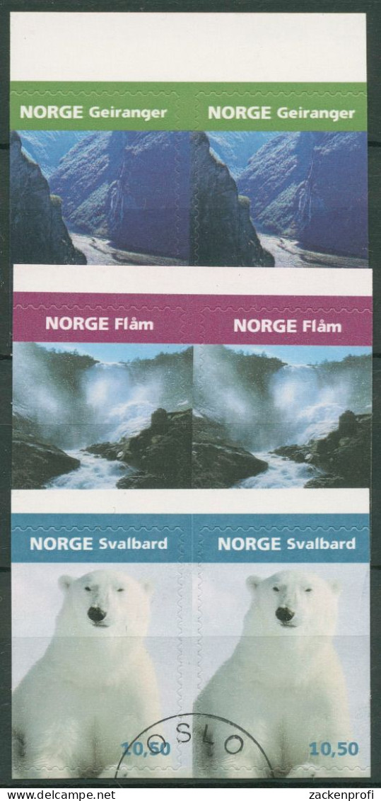 Norwegen 2005 Urlaub Freizeit Fjord, Wasserfall, Eisbär 1531/33 Dl/Dr Gestempelt - Used Stamps