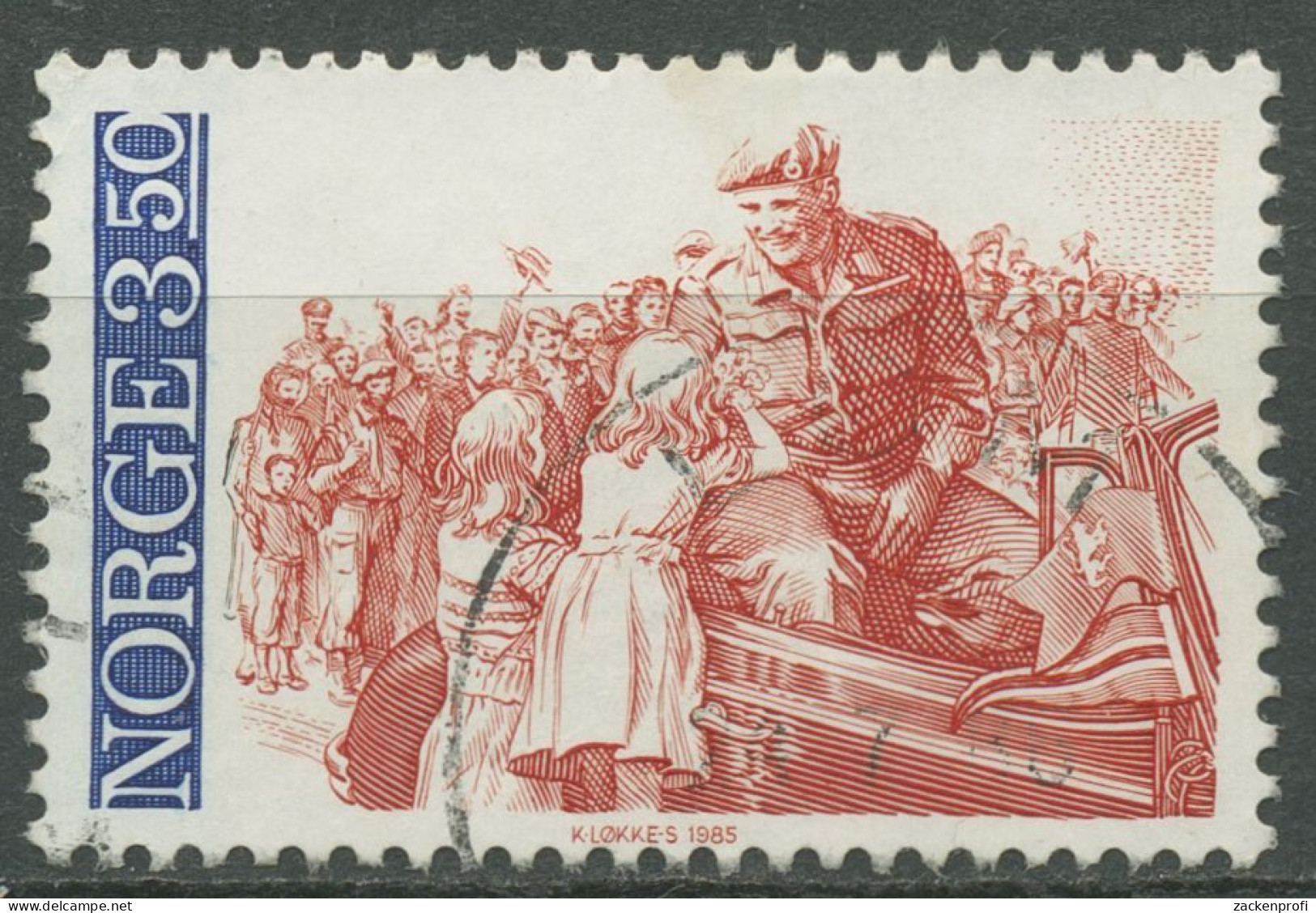 Norwegen 1985 Tag Der Befreiung Heimkehr Kronprinz Olav 920 Gestempelt - Used Stamps