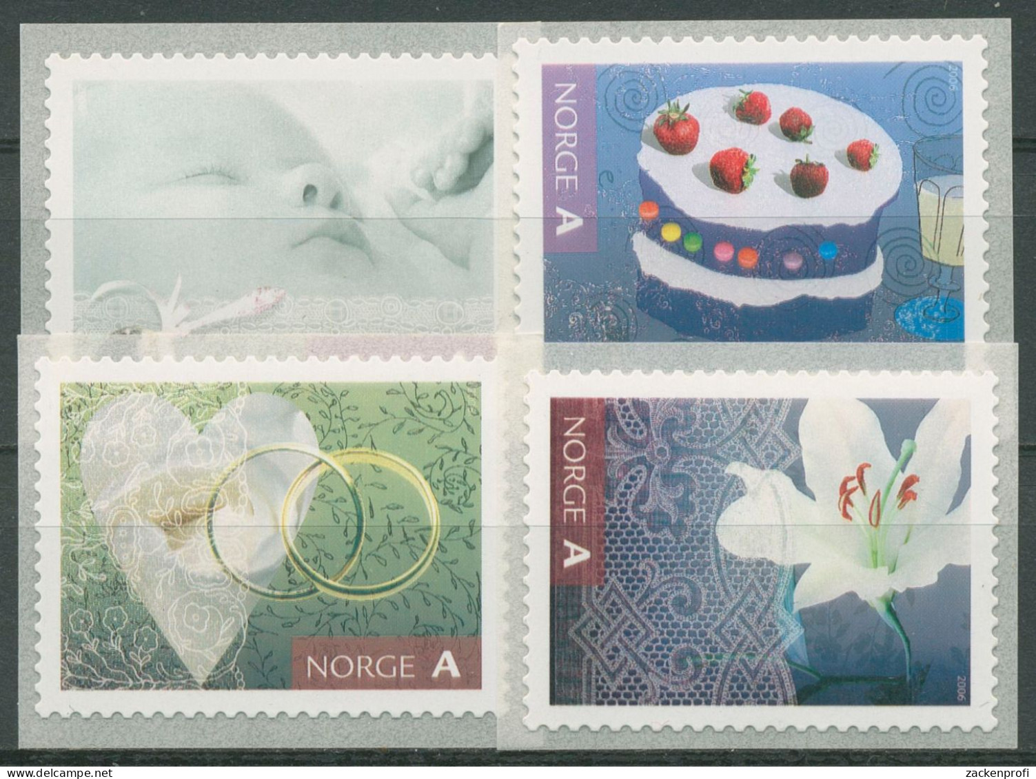 Norwegen 2006 Grußmarken 1566/69 Postfrisch - Unused Stamps