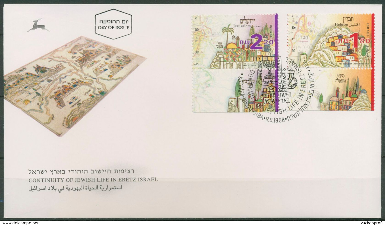 Israel 1998 Leben In Eretz-Israel 1490/91 Mit Tab Ersttagsbrief FDC (X61425) - FDC