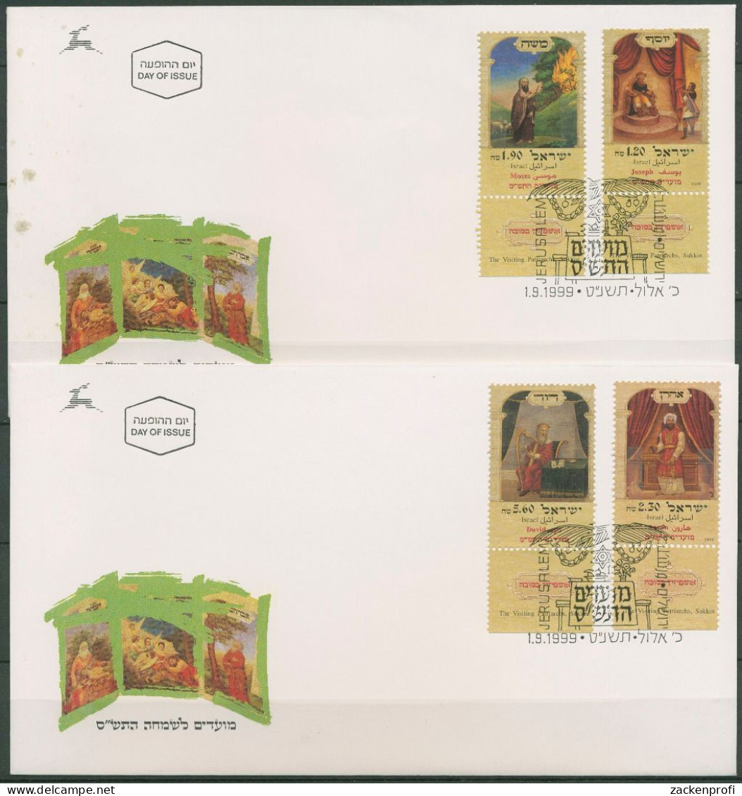 Israel 1999 Jüdische Festtage 1528/31 Tab Ersttagsbrief FDC (X61445), S.Hinweis - FDC