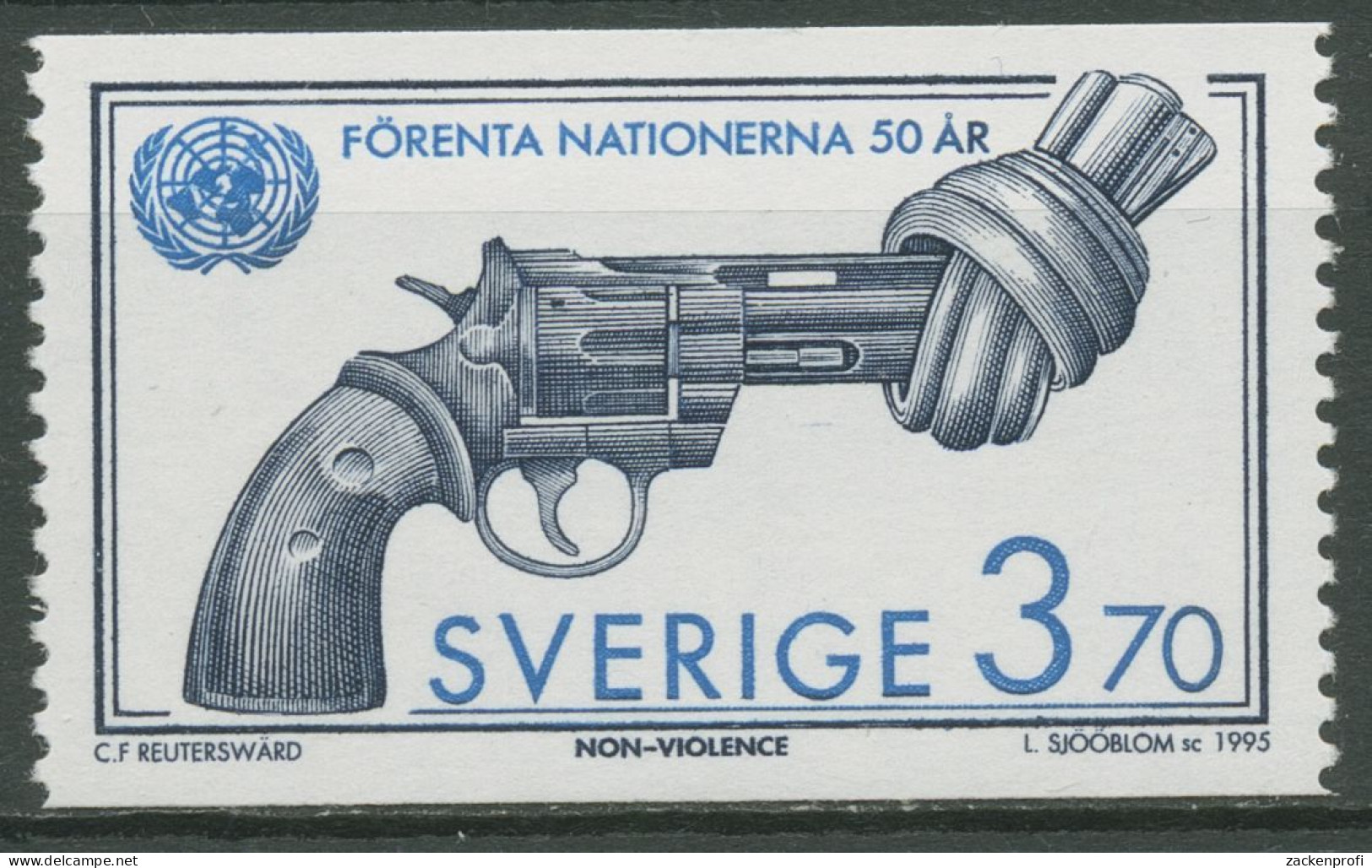 Schweden 1995 Vereinte Nationen UNO Skulptur 1899 Postfrisch - Nuevos