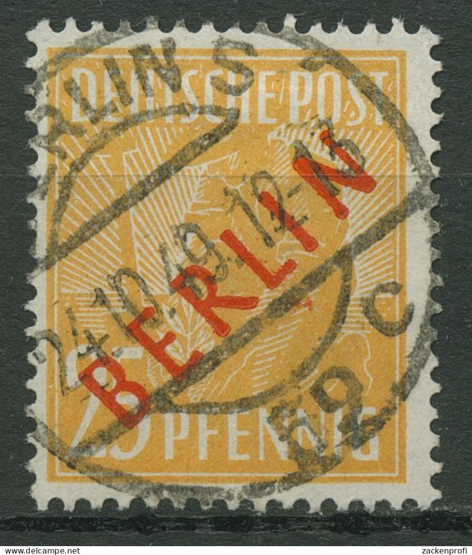 Berlin 1949 Rotaufdruck 27 Mit TOP-Stempel - Used Stamps