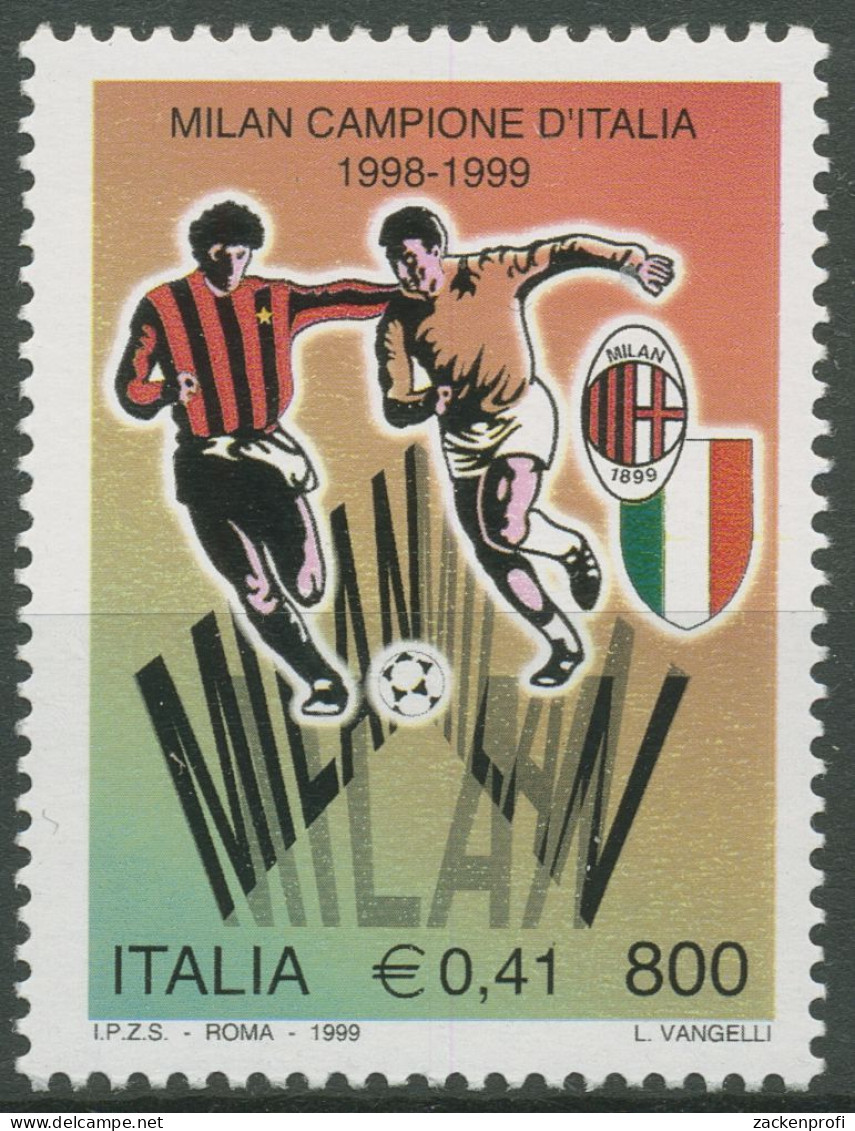 Italien 1999 Fußball Meisterschaft AC Mailand 2637 Postfrisch - 1991-00:  Nuevos