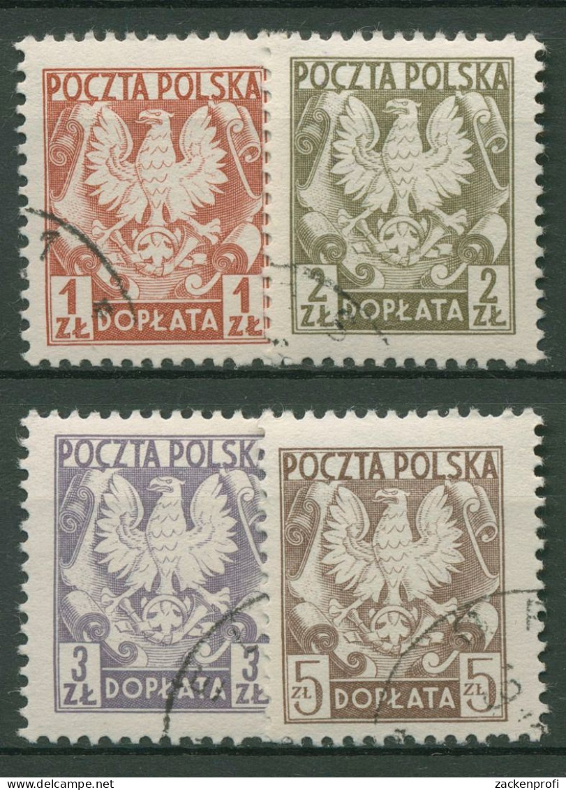 Polen Portomarken 1980 Staatswappen P 165/68 Gestempelt - Taxe