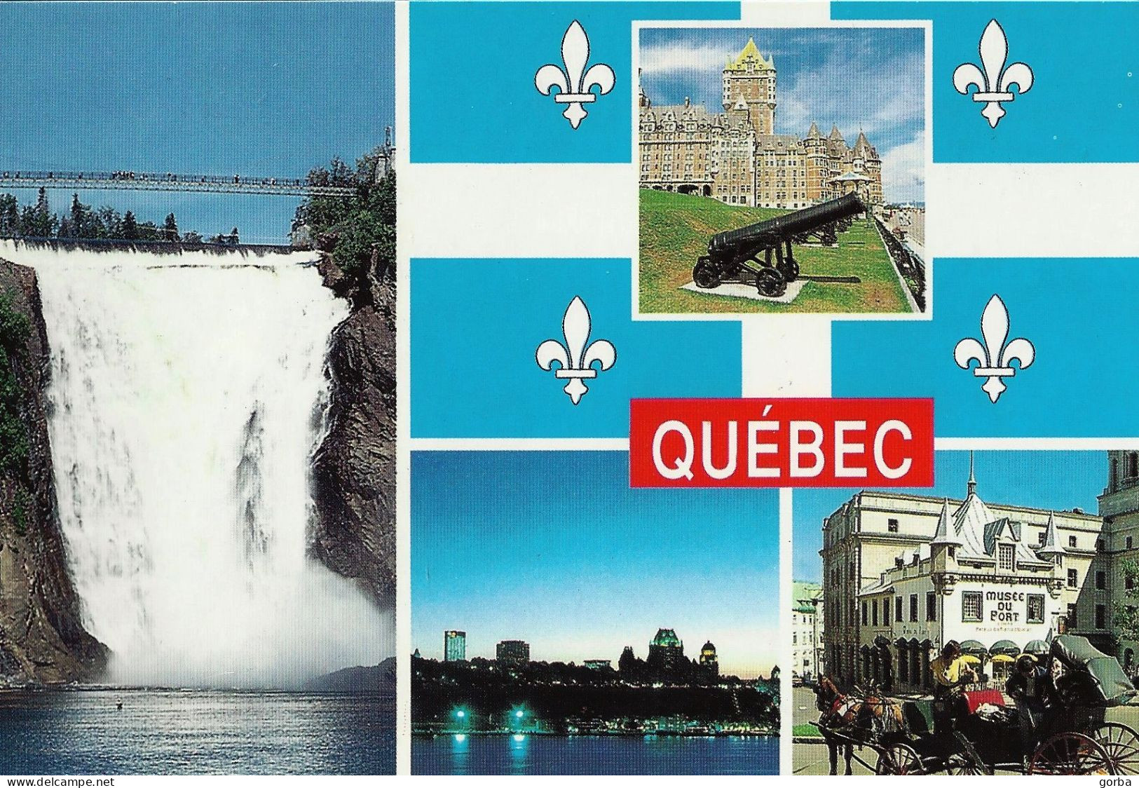 *CPM - CANADA - QUEBEC - La Chute Montmorency Et Le Vieux Québec - Cataratas De Montmorency