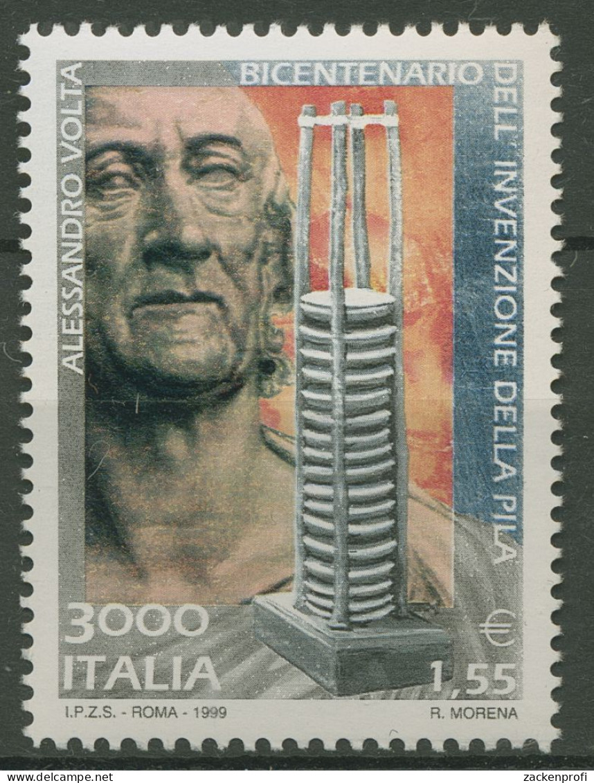 Italien 1999 Physiker Alessandro Volta Voltasche Säule 2650 Postfrisch - 1991-00: Neufs