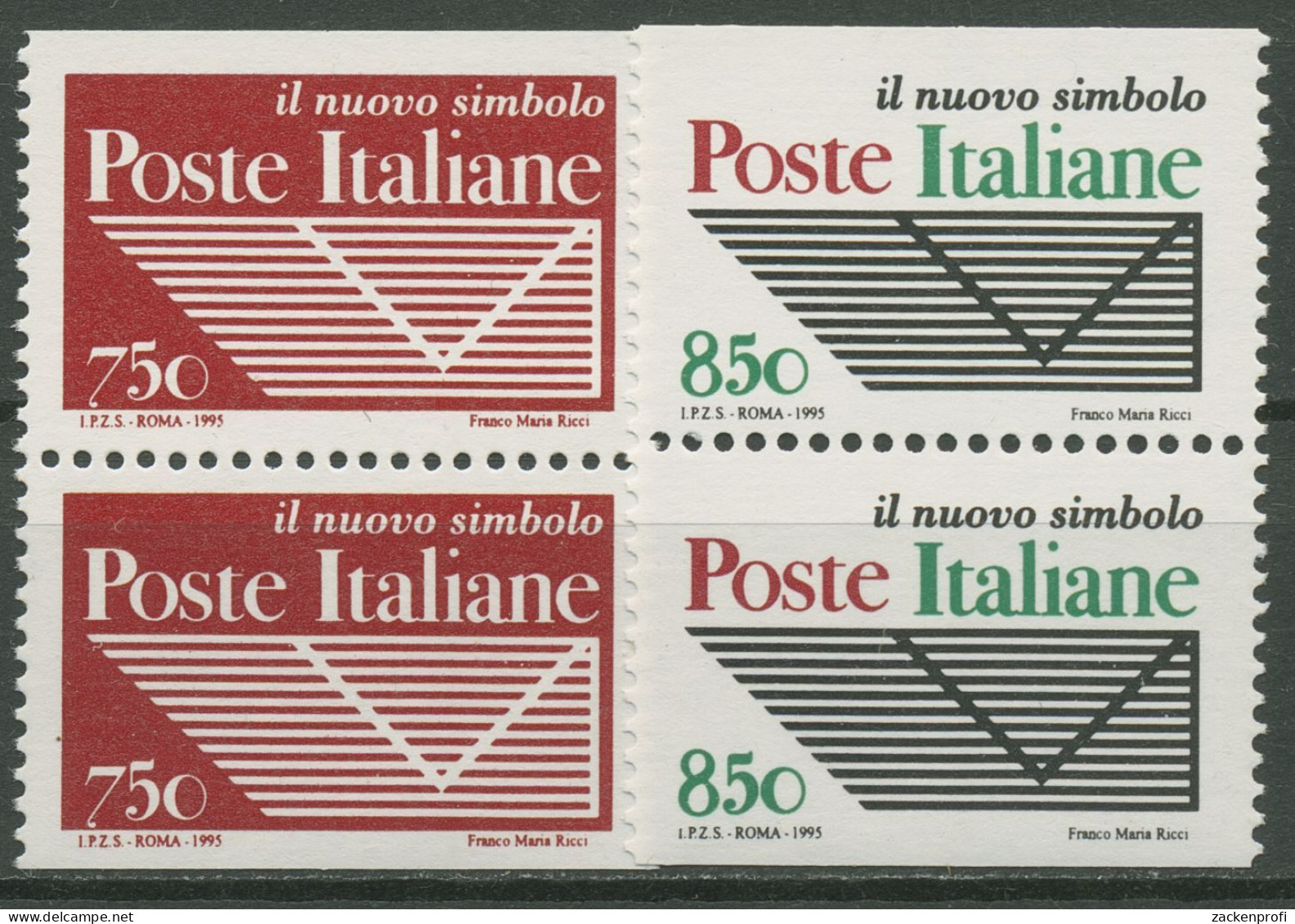 Italien 1995 Neues Postemblem 2413/14 D/D Postfrisch - 1991-00: Nieuw/plakker