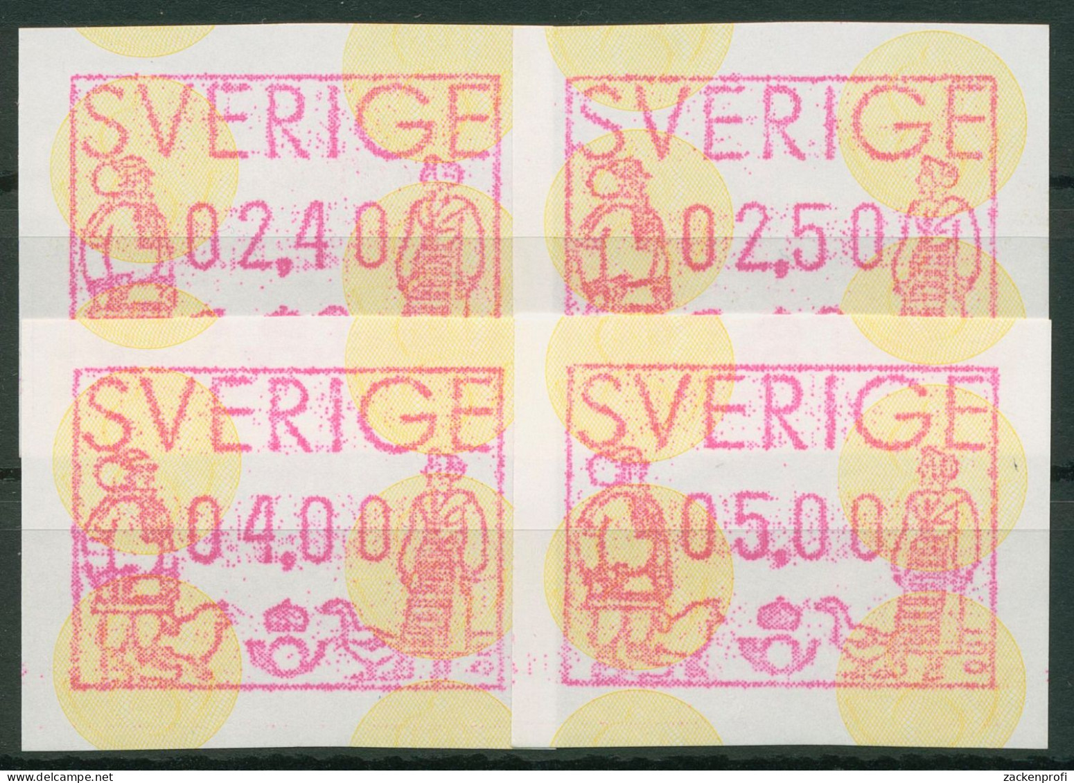 Schweden ATM 1991 Paar In Landestracht Satz ATM 1 S 1 Postfrisch - Viñetas De Franqueo [ATM]