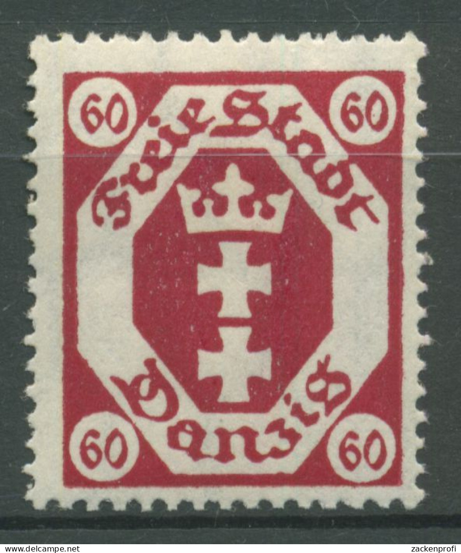 Danzig 1921 Freimarke Kleines Staatswappen 81 B Mit Falz - Mint