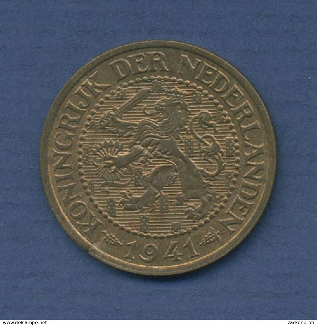 Niederlande 2 1/2 Cents 1941 Wilhelmina I., Vz (m6335) - 2.5 Centavos