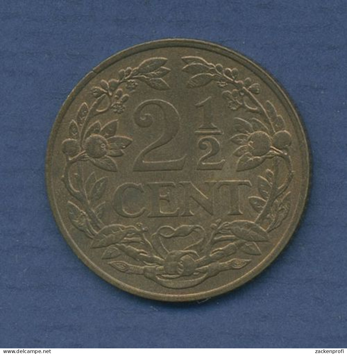 Niederlande 2 1/2 Cents 1941 Wilhelmina I., Vz (m6335) - 2.5 Centavos