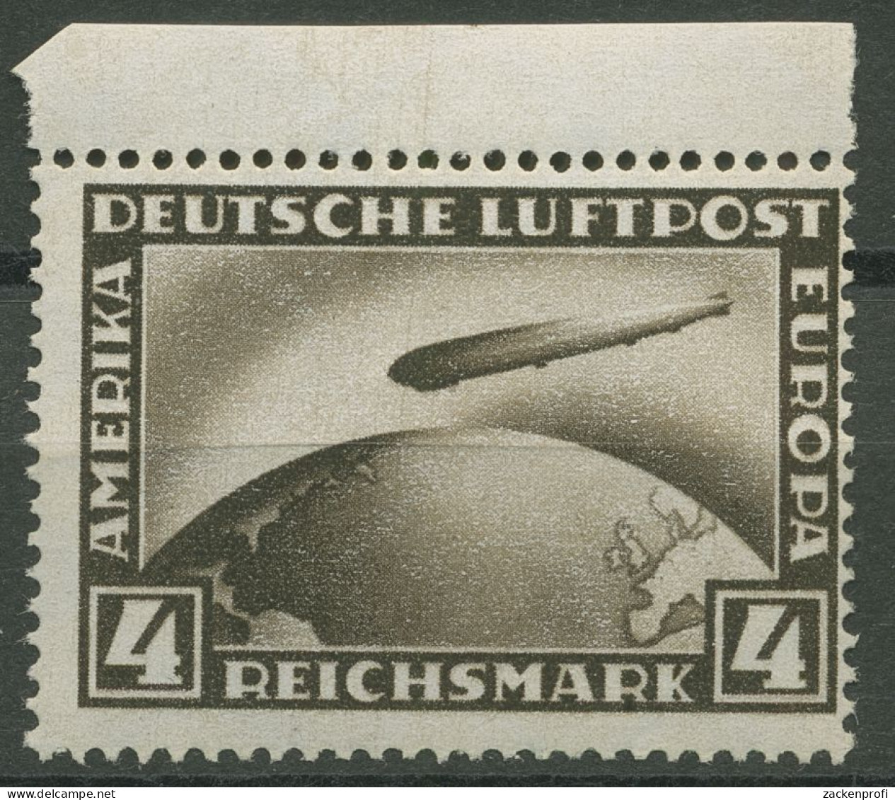 Deutsches Reich 1928 Flugpostmarke Luftschiff Graf Zeppelin 424 OR Postfrisch - Unused Stamps