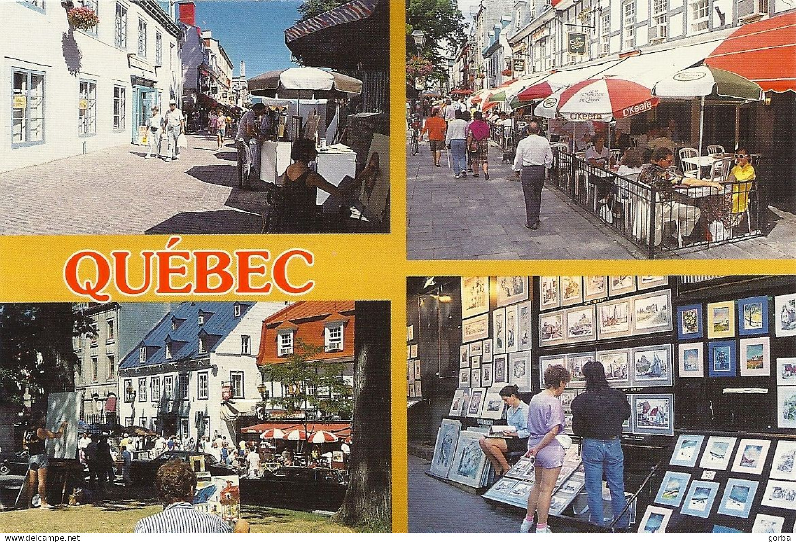 *CPM -  CANADA - QUEBEC - La Rue Ste Anne Et La Rue Du Trésor - Québec - La Cité