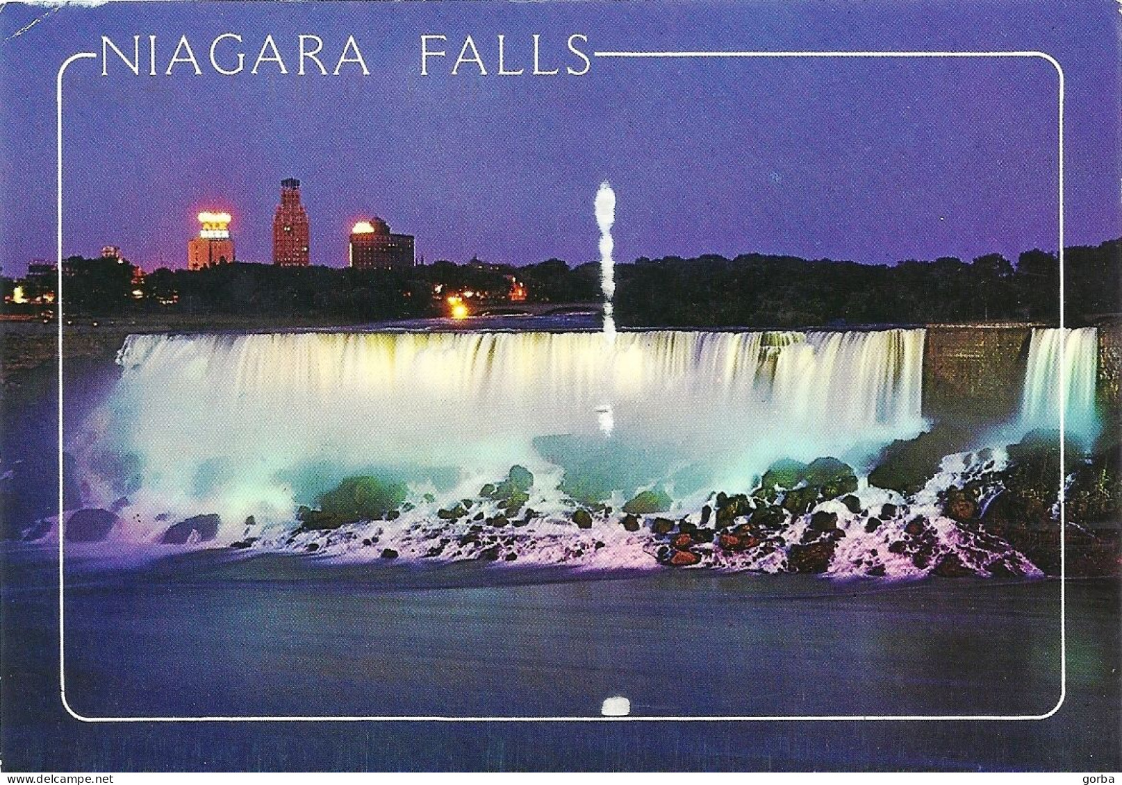 *CPM - CANADA - CHUTES DU NIAGARA Illuminées - Chutes Du Niagara