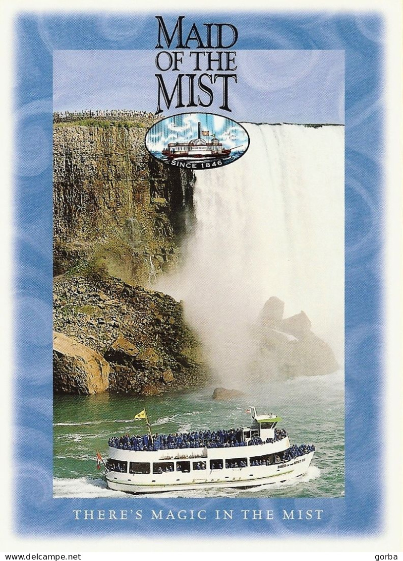 *CPM - CANADA - CHUTES DU NIAGARA - Il Y A De La Magie Dans La Brume - Bateau Au Pied Des Chutes - Niagara Falls