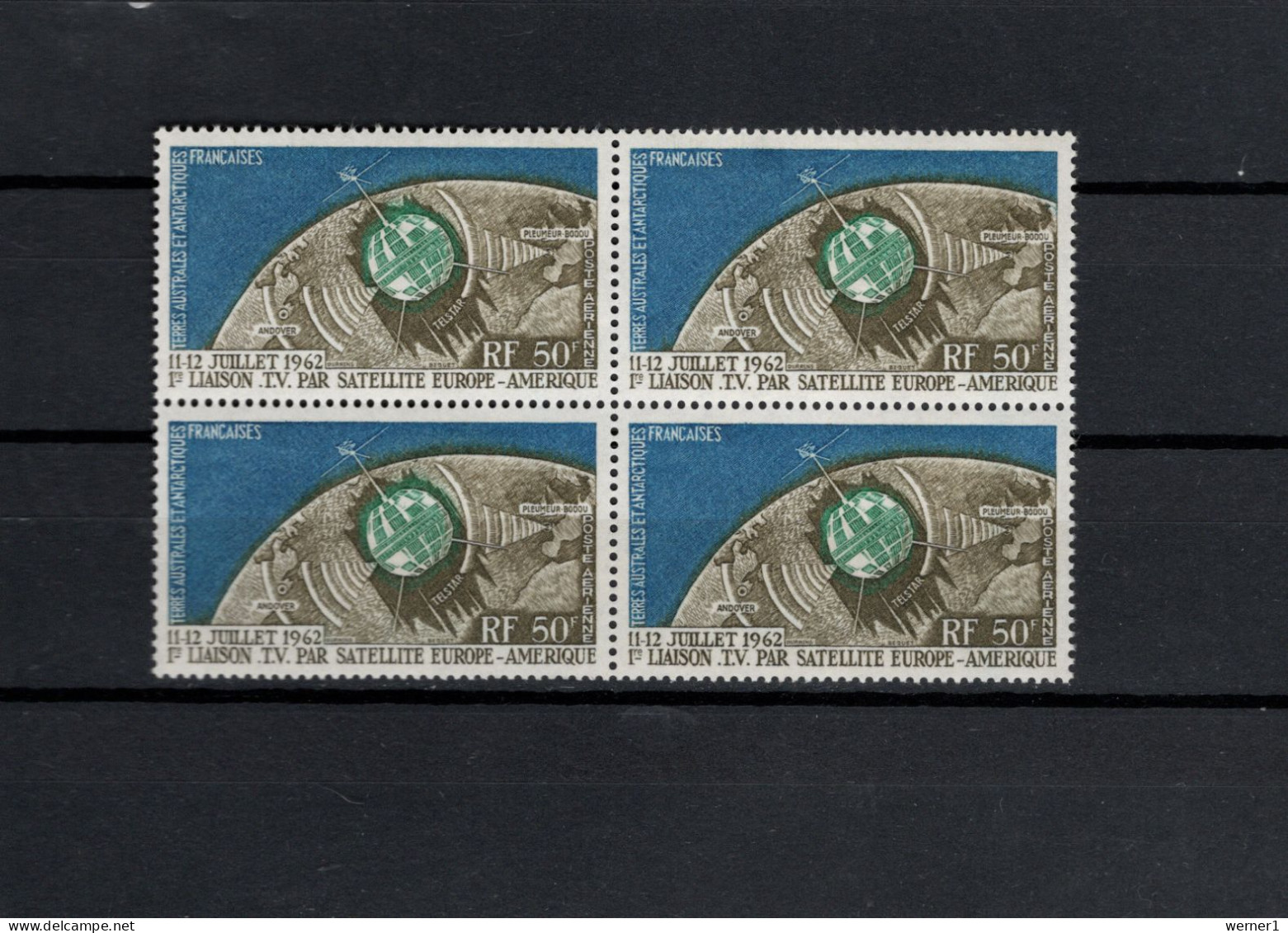 FSAT French Antarctic Territory 1962 Space, Telstar Block Of 4 MNH -scarce- - Oceania