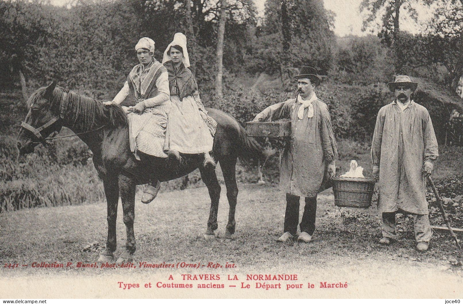 A TRAVERS LA NORMANDIE Le Départ Pour Le Marché - Basse-Normandie