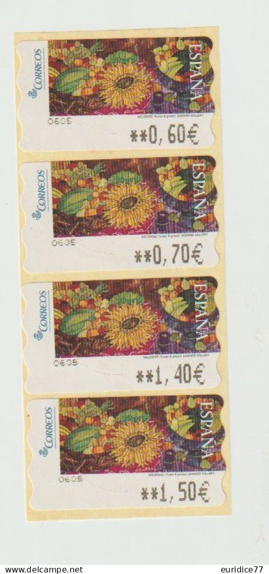 Spain 2019 - ATM Etiquetas Tira De 4 Mnh** - Machine Labels [ATM]