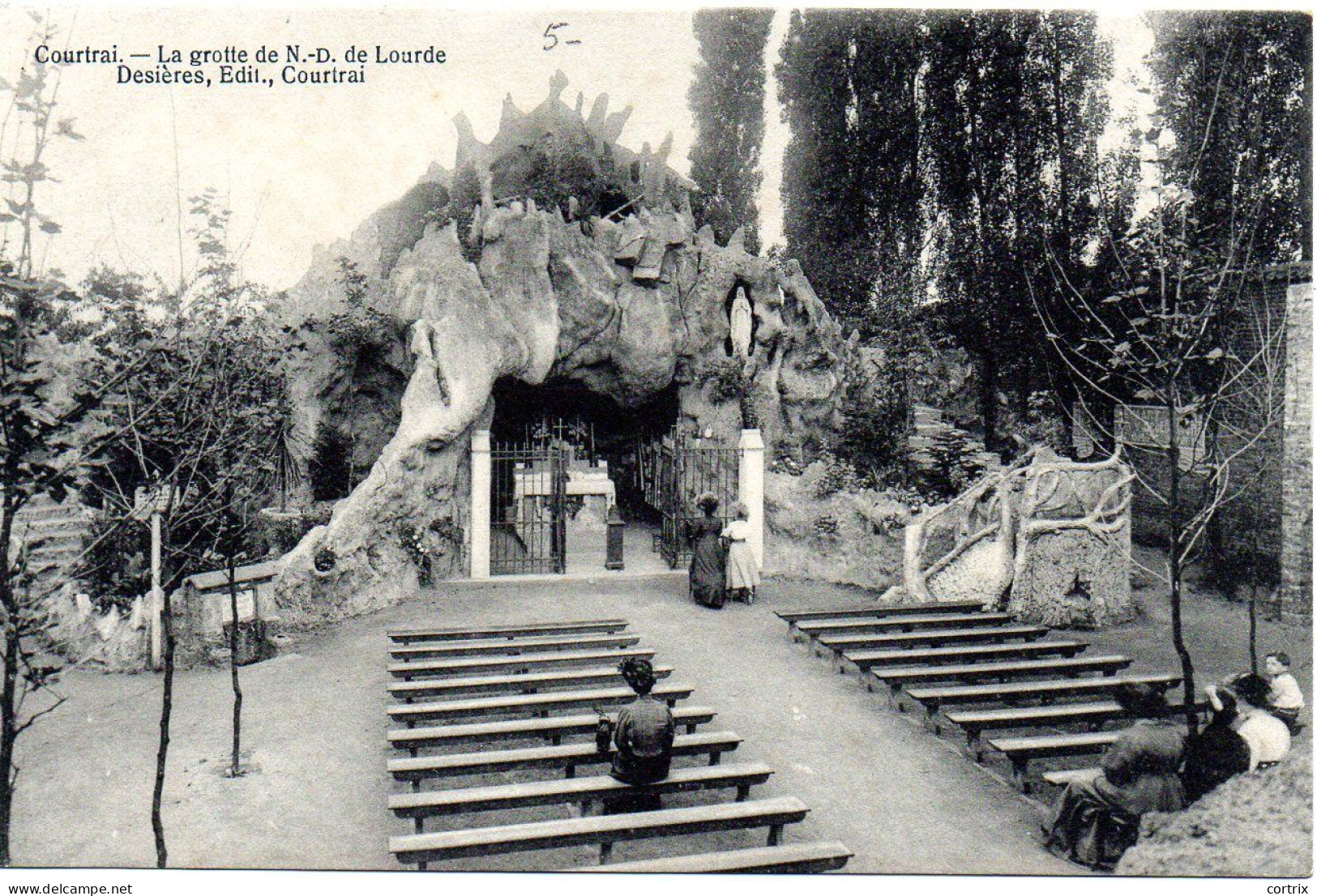 Kortrijk / Courtrai - La Grotte ND De Lourdes - Niet Verstuurd - Edit. Desières - Kortrijk