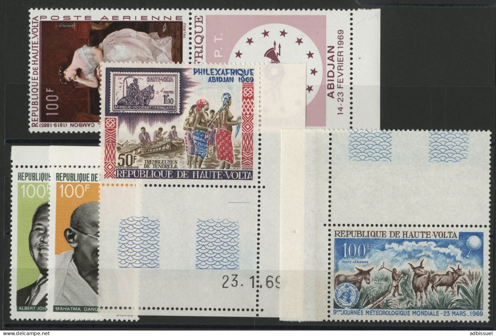 HAUTE VOLTA Poste Aérienne PA N° 60, 61, 62, 63, 64 Neufs ** (MNH) TB - Haute-Volta (1958-1984)