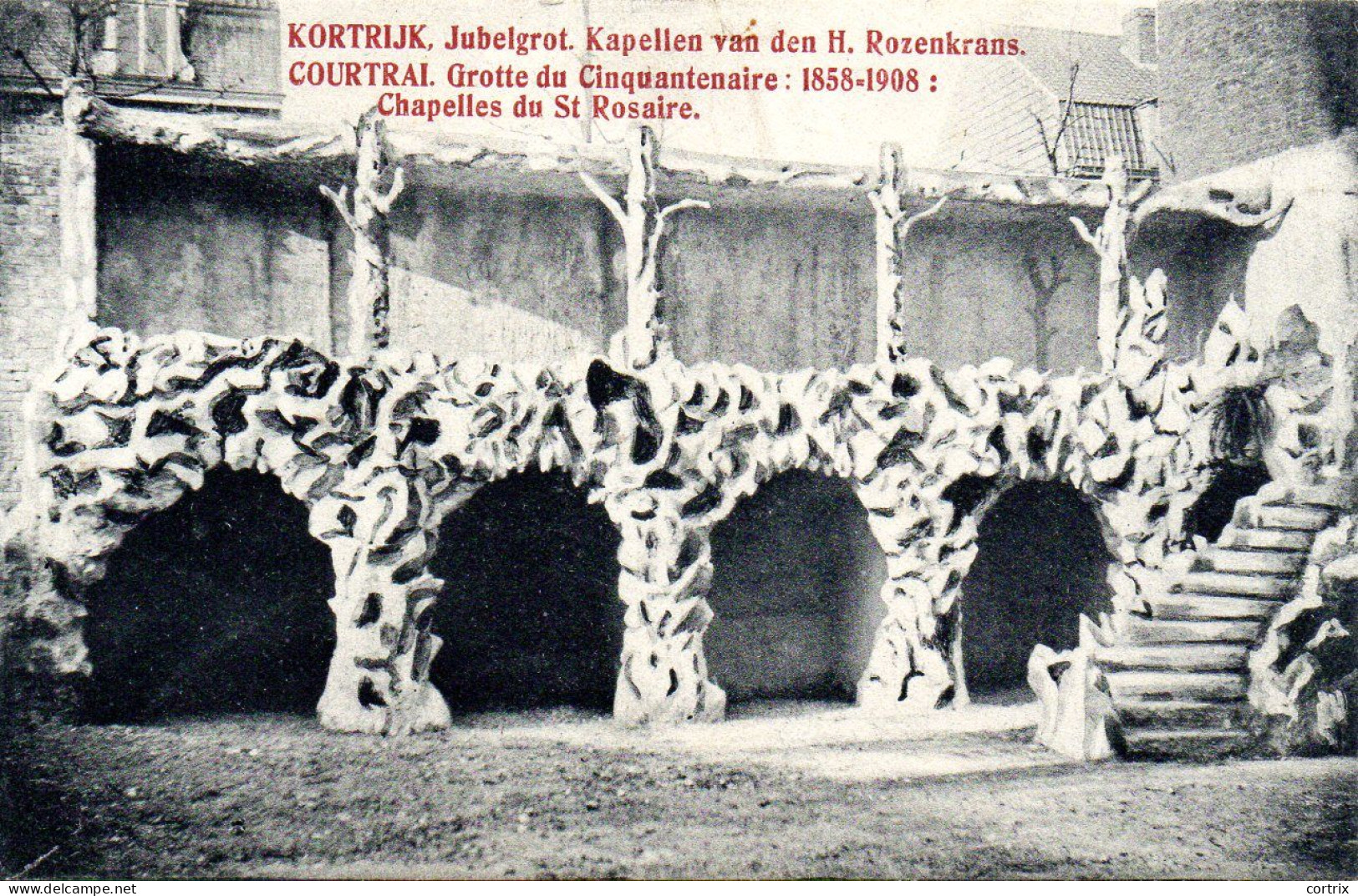 Kortrijk / Courtrai - Jubelgrot - Verstuurd 1908 - Esquenet Vanackere - Kortrijk