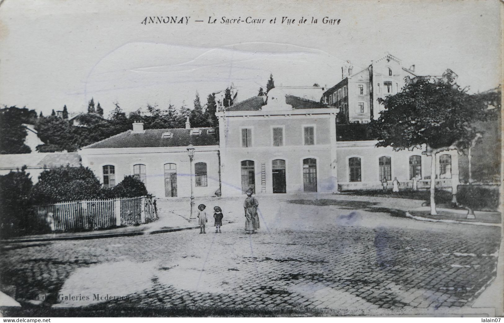 C. P. A. : 07 : ANNONAY : Le Sacré Coeur Et Vue De La Gare - Annonay