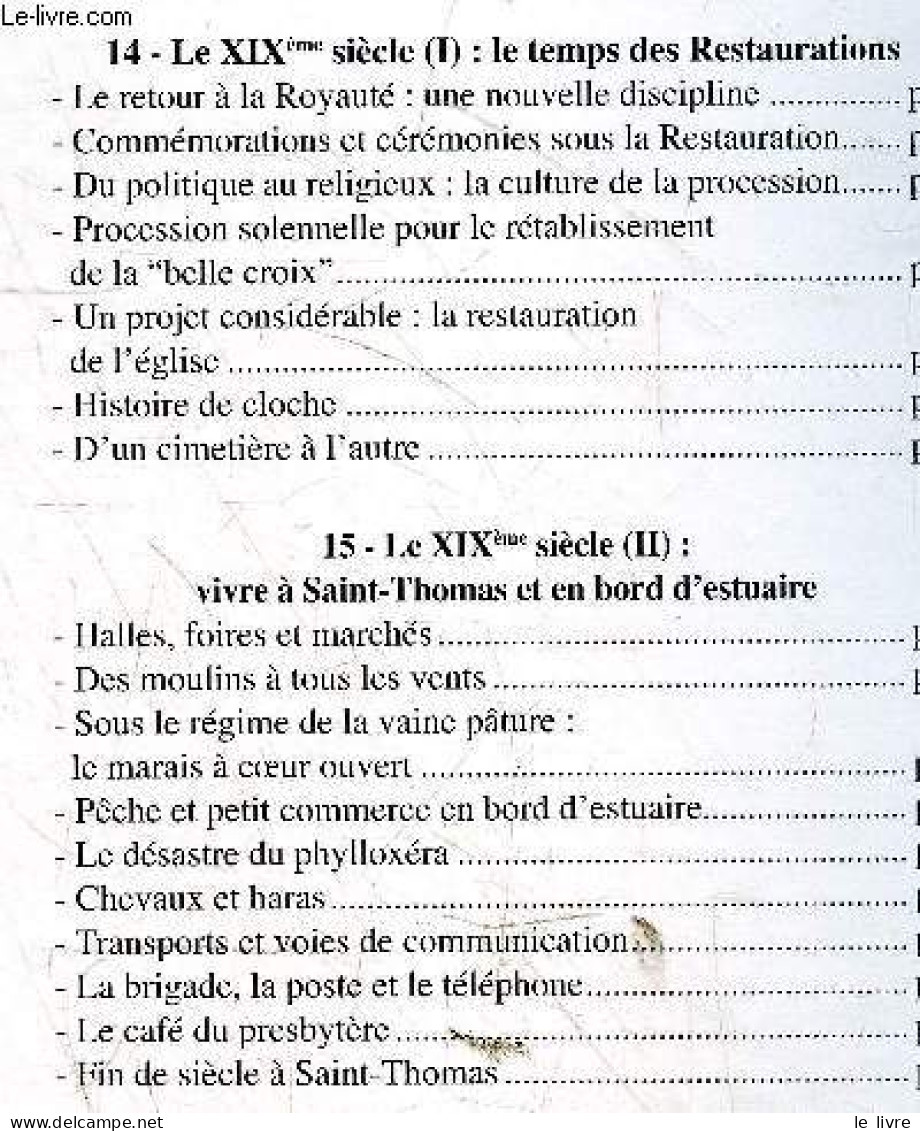 Saint Thomas De Conac - Une Histoire En Bord D'estuaire - Histoire De Saint-thomas-de-conac De La Prehistoire A Nos Jour - Poitou-Charentes