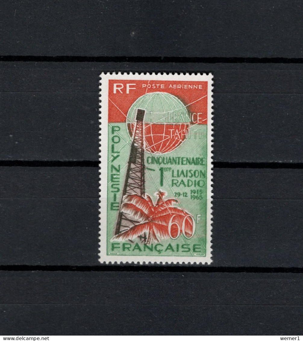 French Polynesia 1965 Space, Radio Stamp MNH - Ozeanien