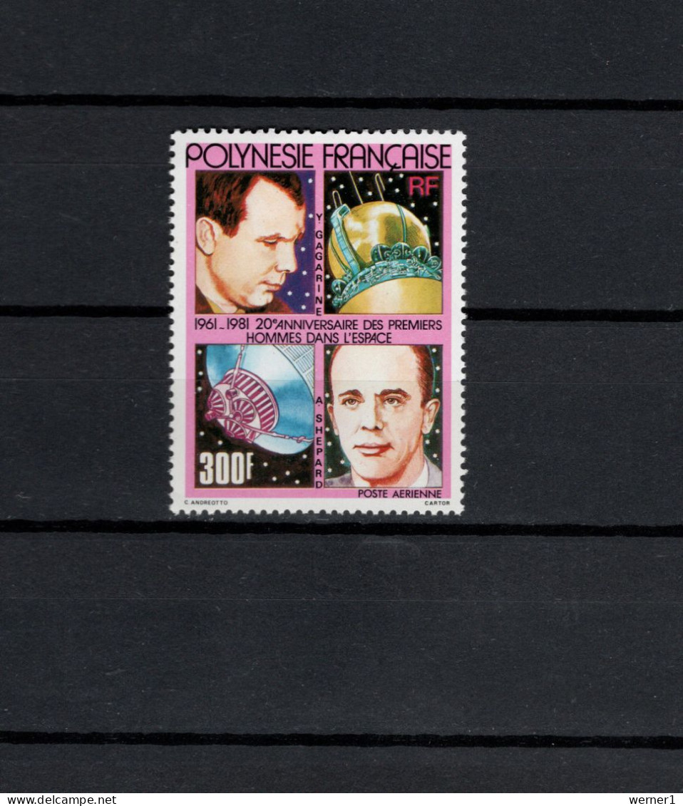 French Polynesia 1981 Space, 20th Anniversary Of Manned Spaceflight Stamp MNH - Ozeanien