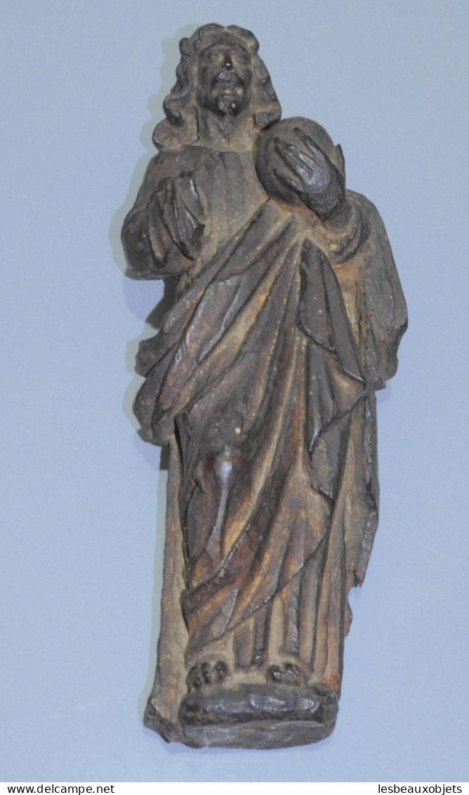 -STATUETTE DU CHRIST BOIS Sculpté HAUTE EPOQUE Jus de grenier COLLECTION JESUS     E