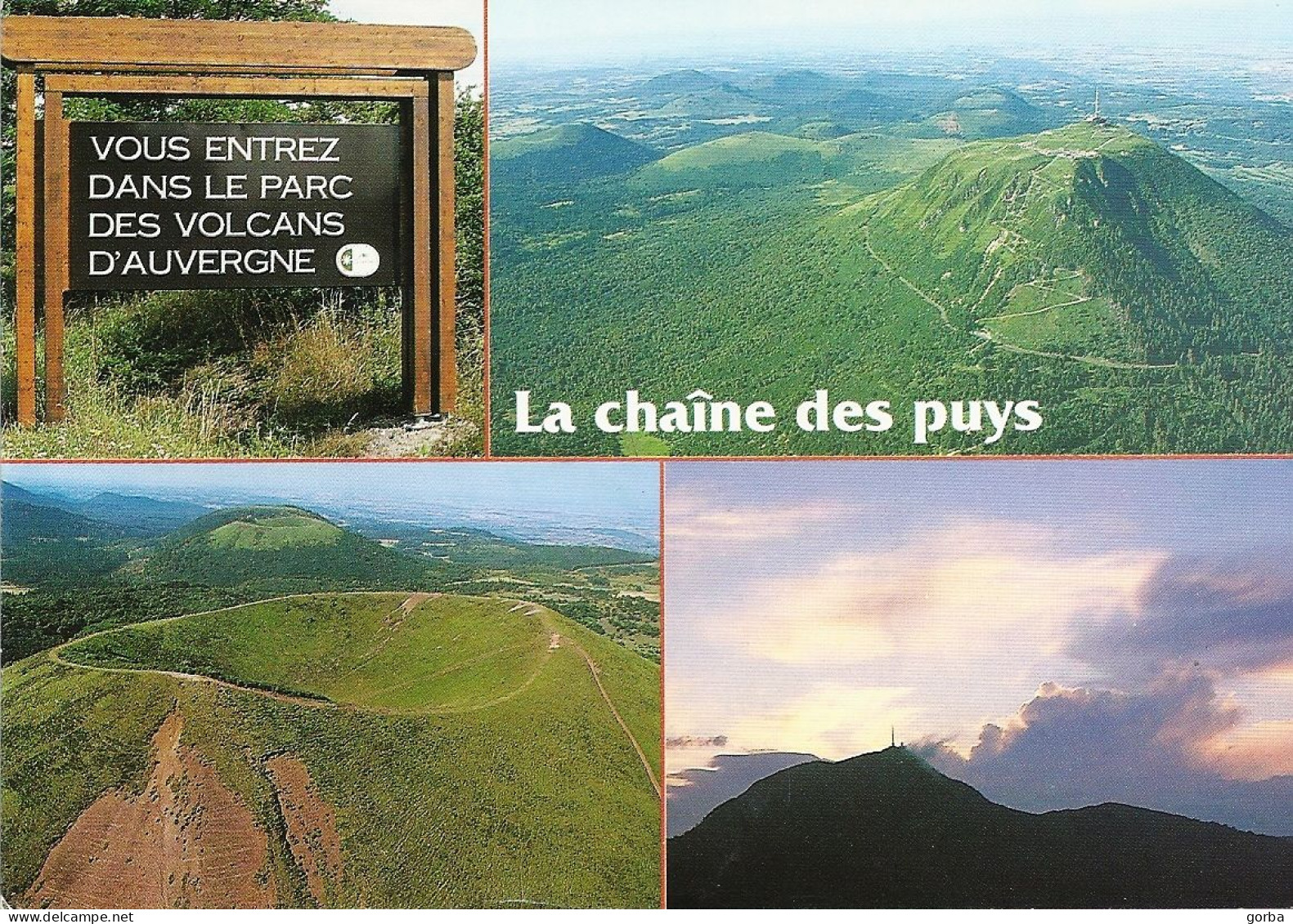 *CPM - FRANCE - AUVERGNE -  La Chaines Des Puys Dans Le Parc Des Volcans D'Auvergne. Le Puy De Dôme, Le Puy De Pariou - Auvergne