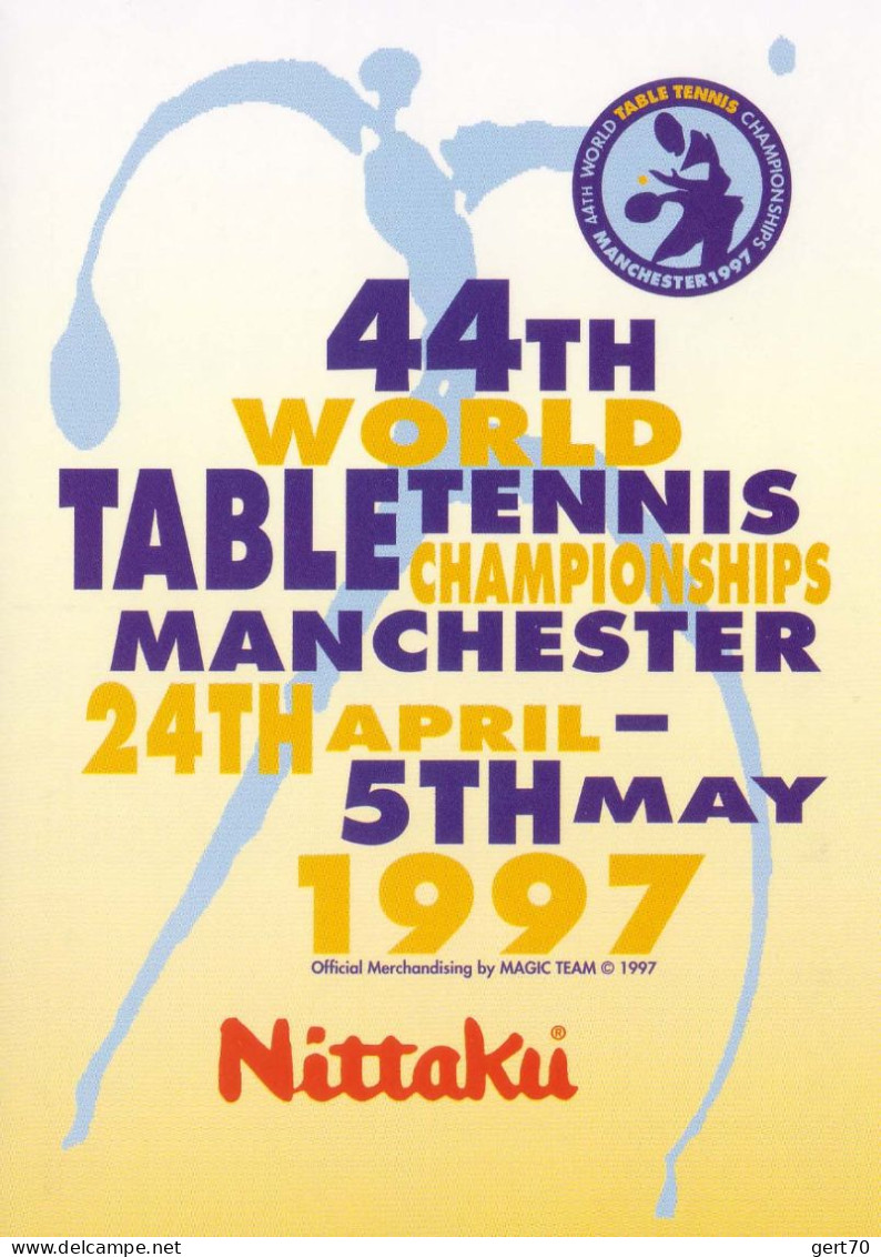 Great Britain / Royaume Uni 1997, 44th World TT Championships / 44èmes Championnats Du Monde / Manchester - Tafeltennis